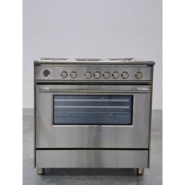 Fisher & Paykel 90cm Series 9 Classic Style Freestanding Dual Fuel Pyrolytic Oven Stainless Steel OR90SCG6X1