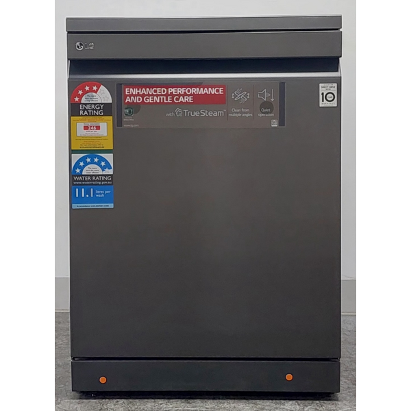 LG 60cm 15 Place QuadWash Dishwasher in Matte Black Finish with TrueSteam XD3A25MB