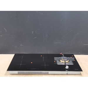 ILVE 90cm Hybrid Induction Cooktop with Natural Gas Wok ILBV94+1