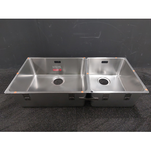 Franke Mythos 500/340mm and 1 and 1/2 Bowl Right 3 Way Installation Sink with Accessories MYX220-5034FPCSBR