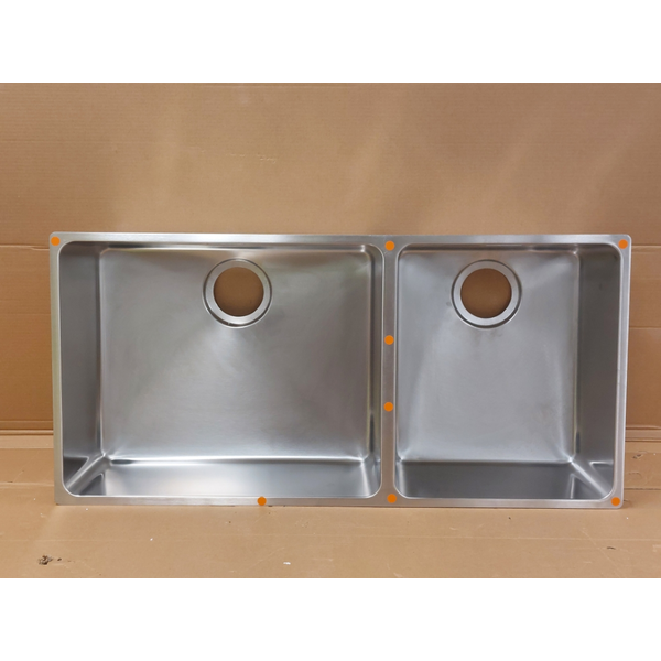 Franke Mythos 500/340mm and 1 and 1/2 Bowl Right 3 Way Installation Sink MYX220-5034BSBR