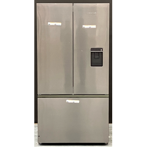 Fisher & Paykel Series 7 569L French Door Refrigerator with Ice and Water Black Stainless Steel RF610ANUB5