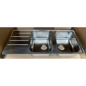Blanco Double Bowl Left Hand Drainer Sink LEMIS8SRIFK5
