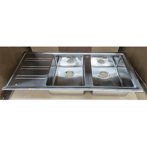 Barazza Easy Double Bowl Left Hand Drainer Sink EASY200R