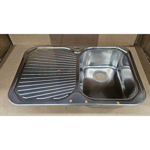 Oliveri Petite Single Bowl Left Hand Drainer Topmount Sink PE322