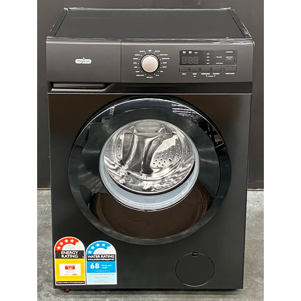 Mykin 8kg Front Load Washing Machine Black MFLW800B