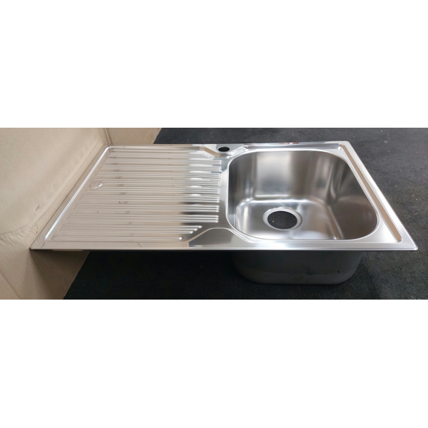 Oliveri Diaz Single Bowl Left Hand Drainer Topmount Sink DZ122
