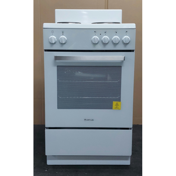 Artusi 54cm Electric Freestanding Oven White AFE544W