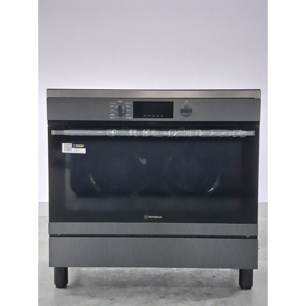 Westinghouse 90cm Induction Pyrolytic Freestanding Oven with SteamBake Dark Stainless Steel WFEP9757DD