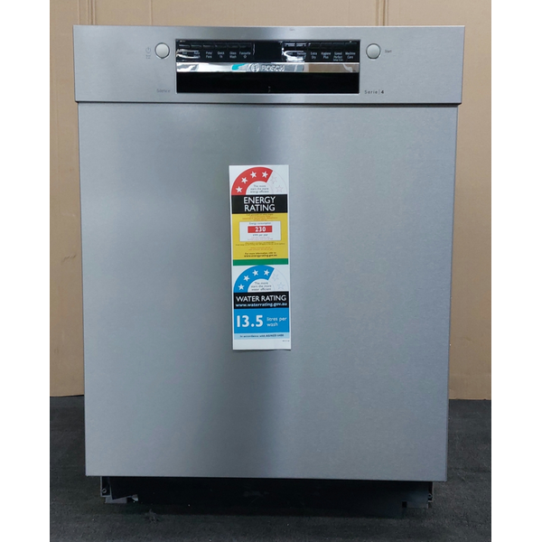 Bosch 60cm Series 4 Built Under Stainless Steel Dishwasher SMU4HTS01A