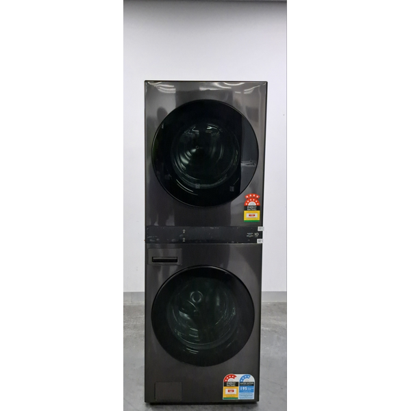 LG WashTower 19/10kg All-In-One Stacked Washer Dryer Black WWT-1910BX