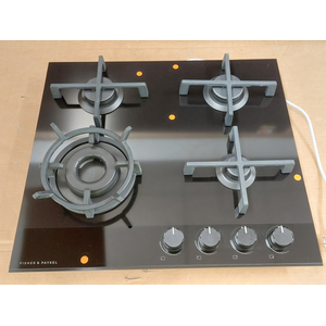 Fisher & Paykel Series 9 60cm LPG Gas Cooktop Black Glass CG604DLPGB4