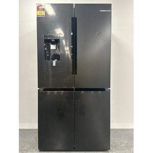 Bosch Series 6 574L French Door Fridge with Plumbed Ice and Water Brushed Black Steel KFD96AXEAA
