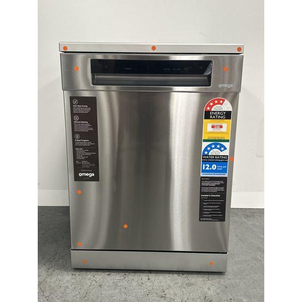 Omega 60cm Freestanding Dishwasher, Stainless Steel ODWF6015XCOM