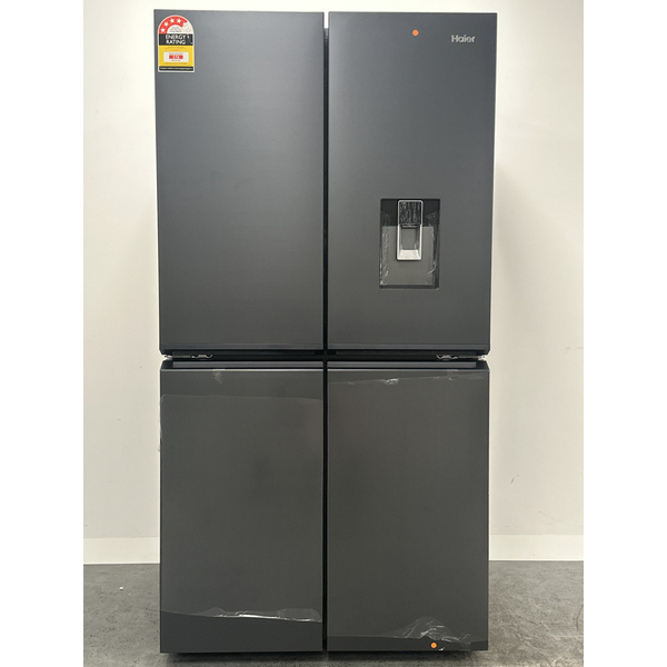 Haier 623L Quad Door Refrigerator with Ice and Water Black HRF680YPC