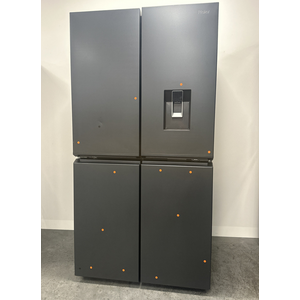Haier 623L Quad Door Refrigerator with Ice and Water Black HRF680YPC