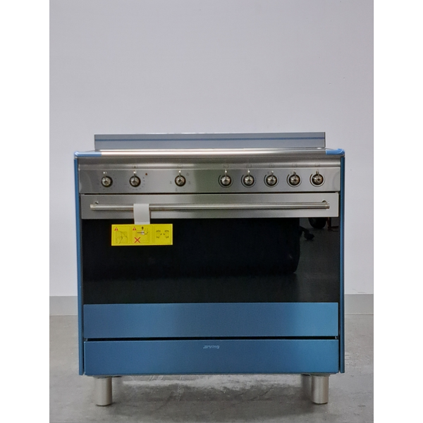 Smeg 90cm Ceramic Freestanding Oven Stainless Steel FS9010CER-1