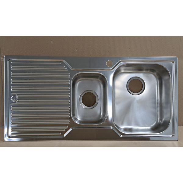 Oliveri Diaz 1 and 1/2 Bowl Left Hand Drainer Sink DZ102
