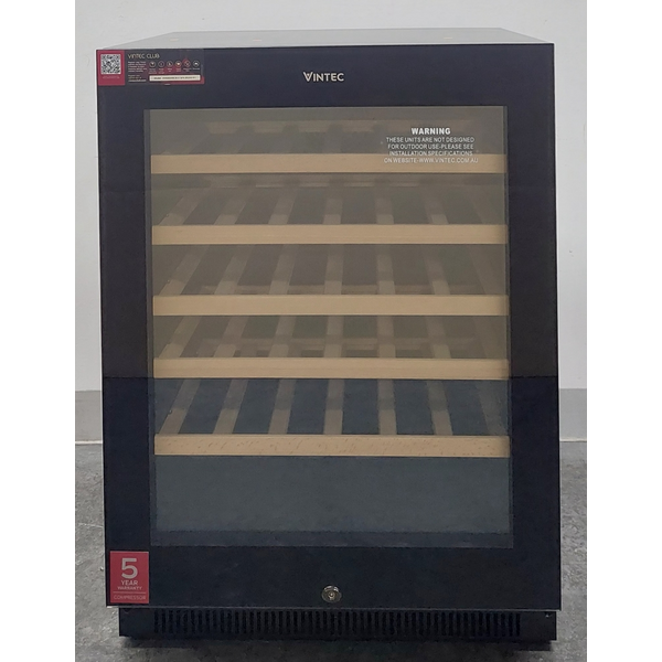Vintec 41 Bottle Single Zone Wine Fridge VWS820SCB-X